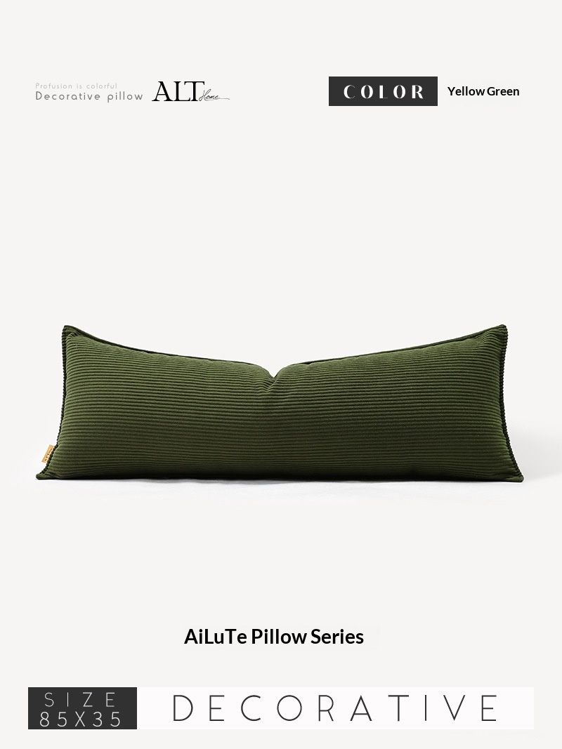 Luxury High-end Corduroy Rectangular Sofa Cushion