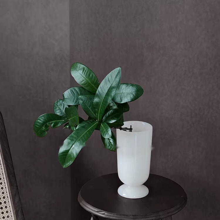 Marble French-style Jade Vase Ornament For The Living Room