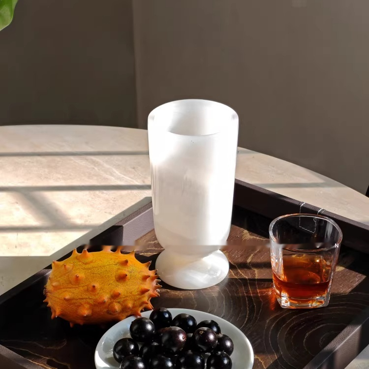 Marble French-style Jade Vase Ornament For The Living Room