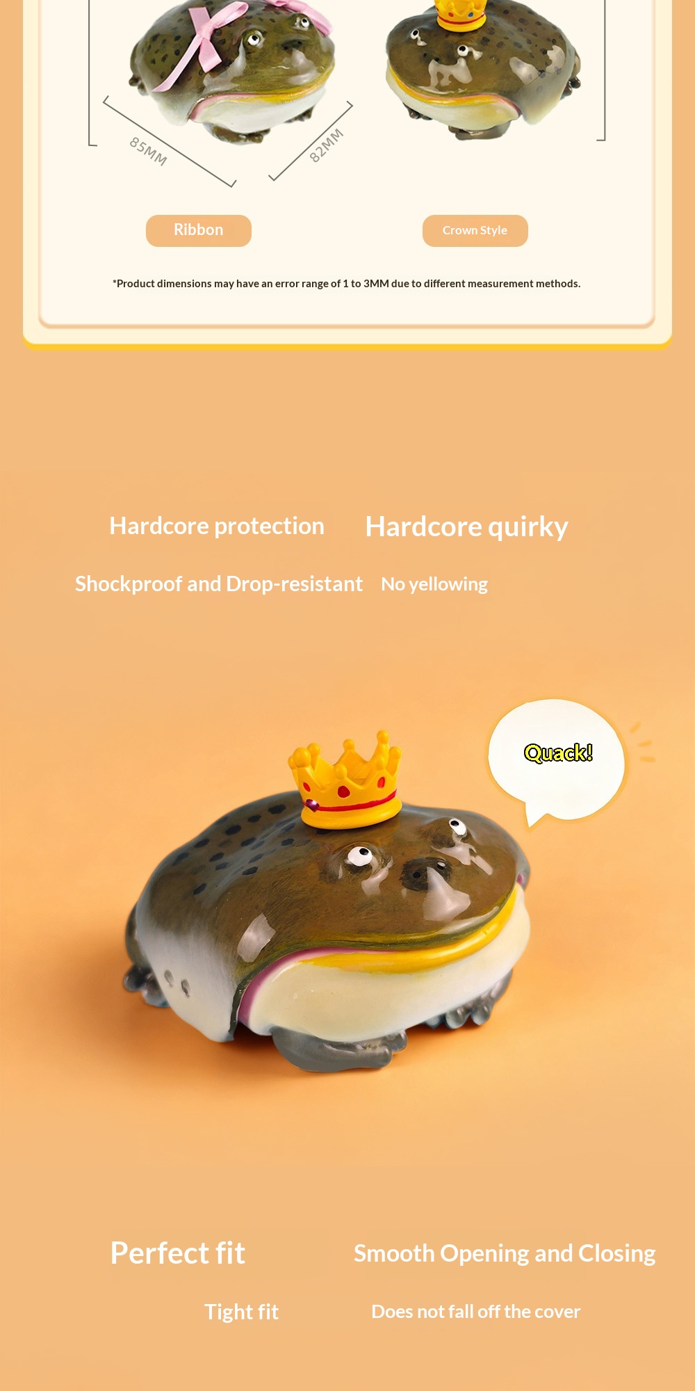 Ugly Frog Earphone Case Bow