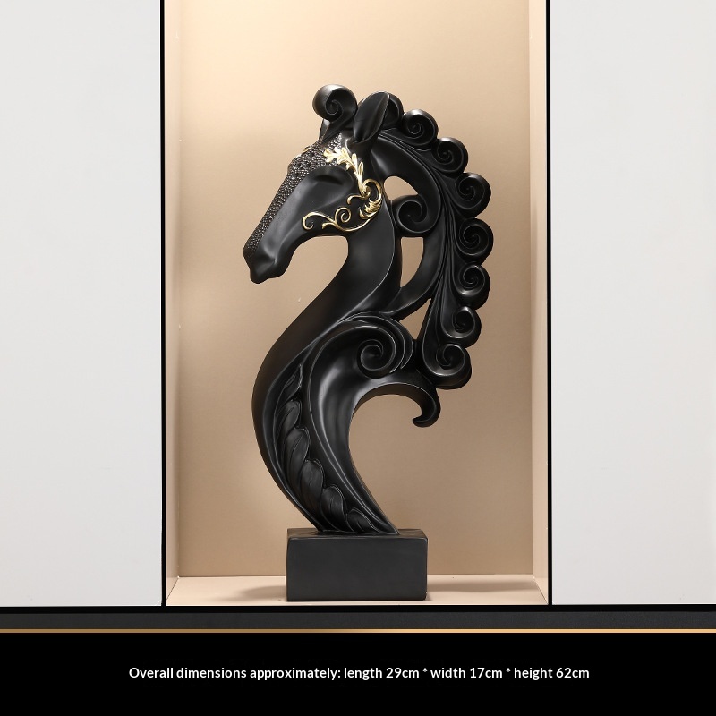 Abstract Horse-head Art Ornament Decorative Craft Item