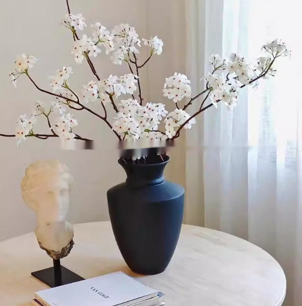 High-end Japanese-style Ceramic Vase For Living Room Flower Arrangementswater-based