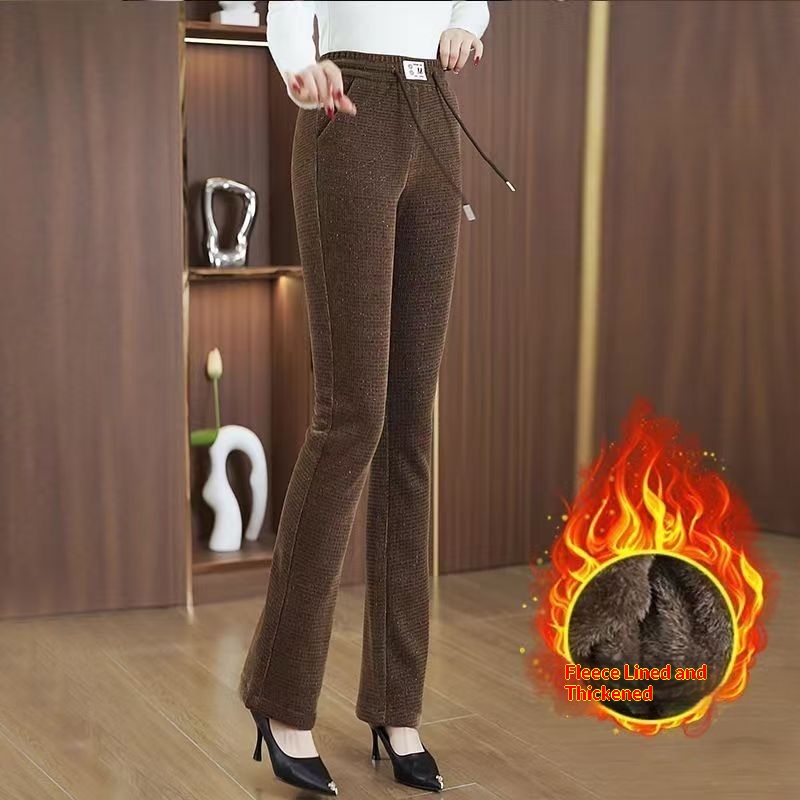 Womens FallWinter Slimming Casual Cropped Pants