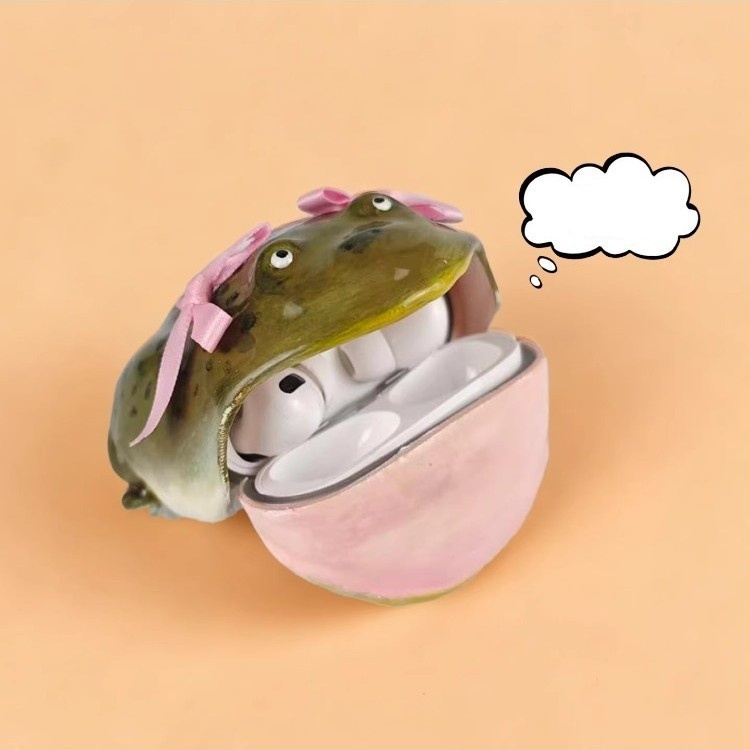 Ugly Frog Earphone Case Bow