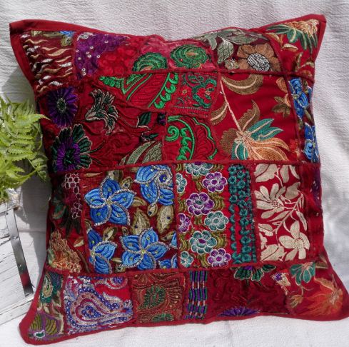 Patchwork Cotton Pillowcase For Waist Pillows And Cushionssoft And Cozy