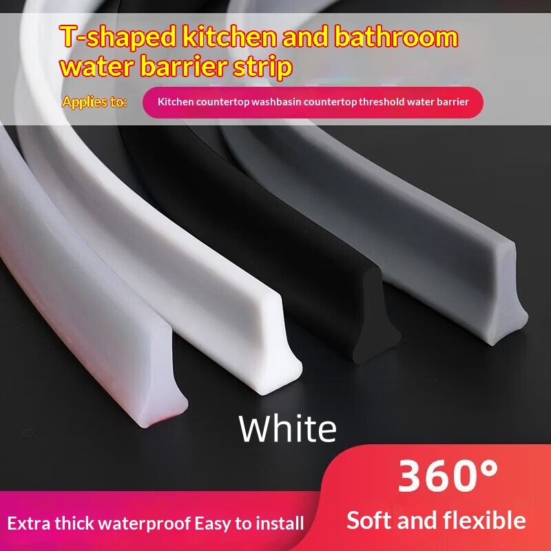 Bendable Solid Kitchen Countertop Sink Strip With Water- And Moisture-proof Self-adhesive Seal