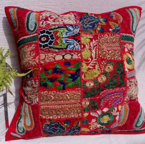 Patchwork Cotton Pillowcase For Waist Pillows And Cushionssoft And Cozy