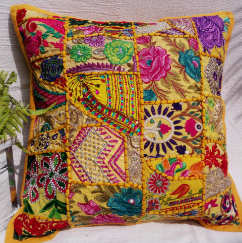 Patchwork Cotton Pillowcase For Waist Pillows And Cushionssoft And Cozy