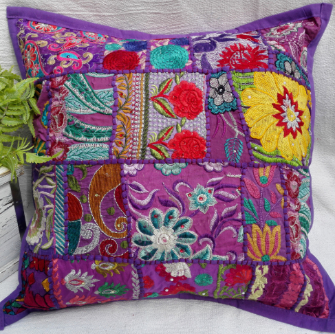Patchwork Cotton Pillowcase For Waist Pillows And Cushionssoft And Cozy