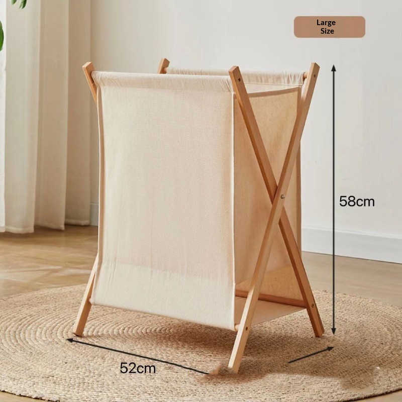 Foldable Laundry Basket Breathable Storage Bin For Dirty Clothes