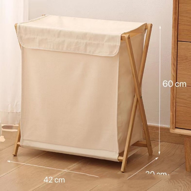 Foldable Laundry Basket Breathable Storage Bin For Dirty Clothes