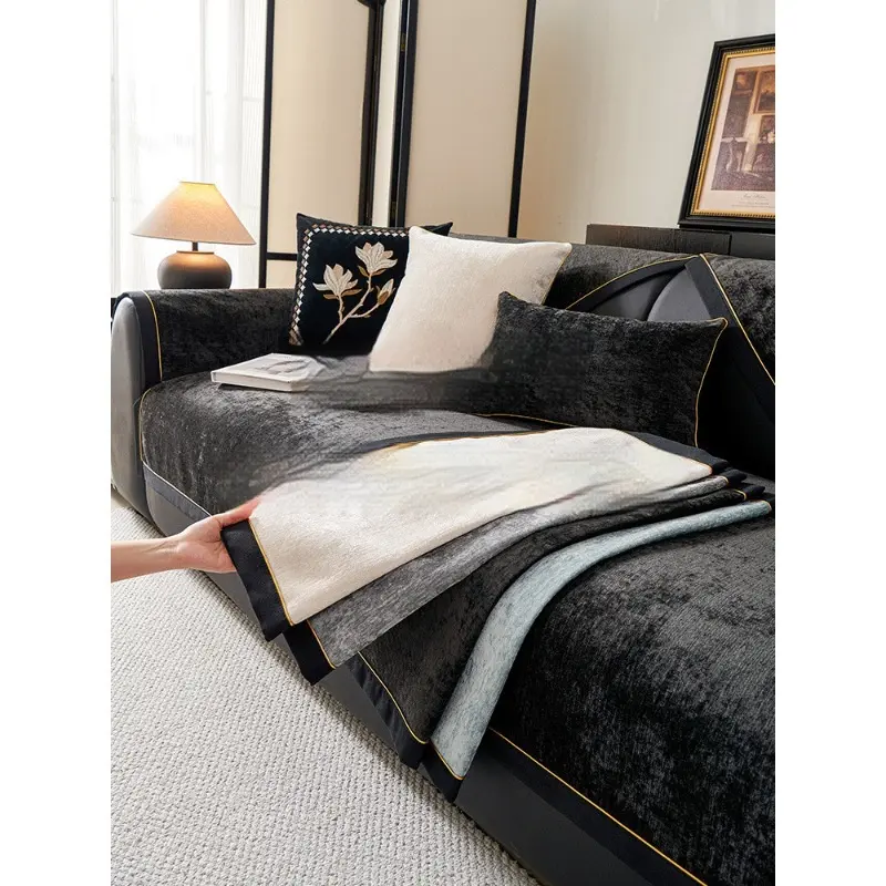 Light-luxury Style Sofa Cushion Coverversatile, Non-slip, And Perfect For All Four Seasons American-style Seat Cushion
