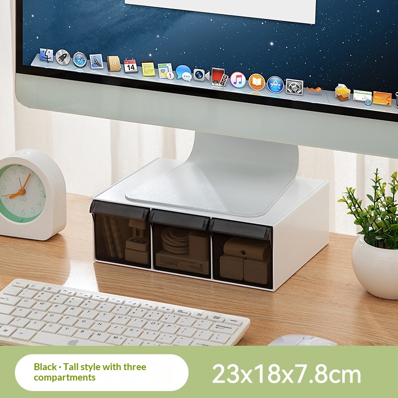 Desktop Drawer Style Monitor Riser