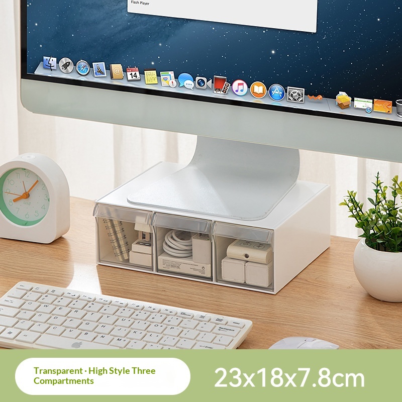 Desktop Drawer Style Monitor Riser