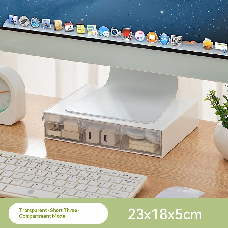 Desktop Drawer Style Monitor Riser