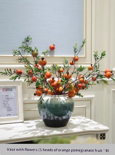Holly Vase Ornament Artificial Flowers For Floral Arrangements Decor Item