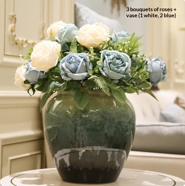 Holly Vase Ornament Artificial Flowers For Floral Arrangements Decor Item