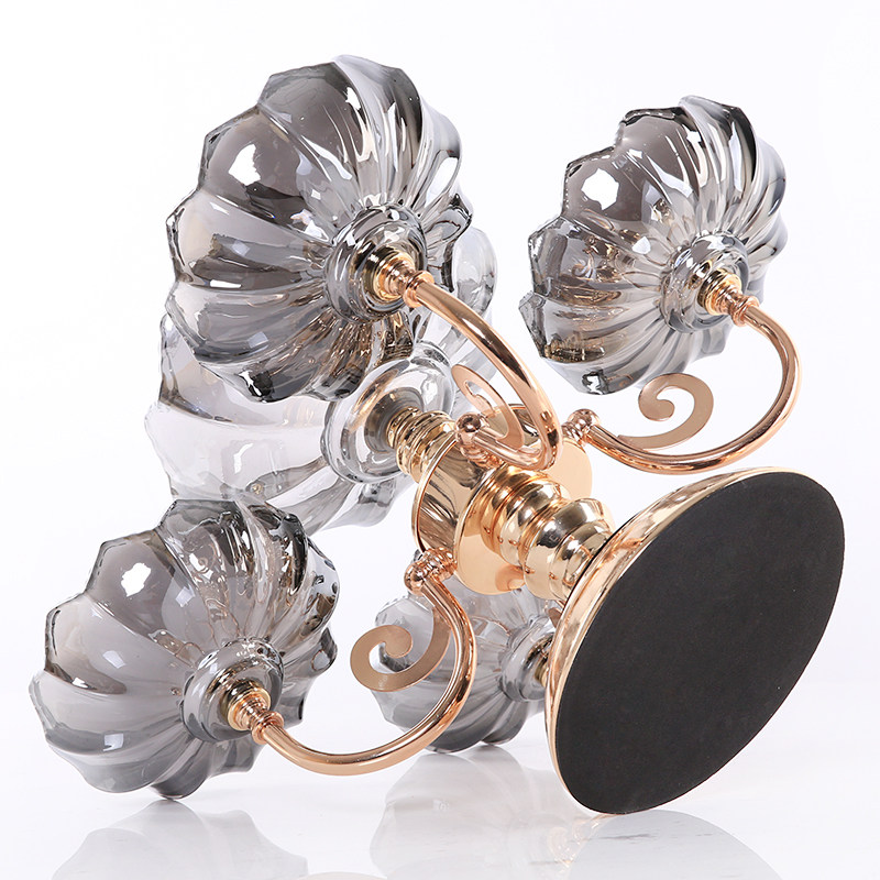 Affordable Luxury Crystal Glass Fruit Bowl American-style Snack Tray