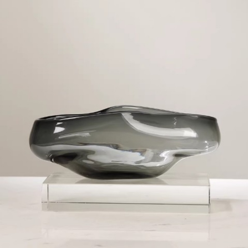 Modern Art Glass Creative Fruit Bowl