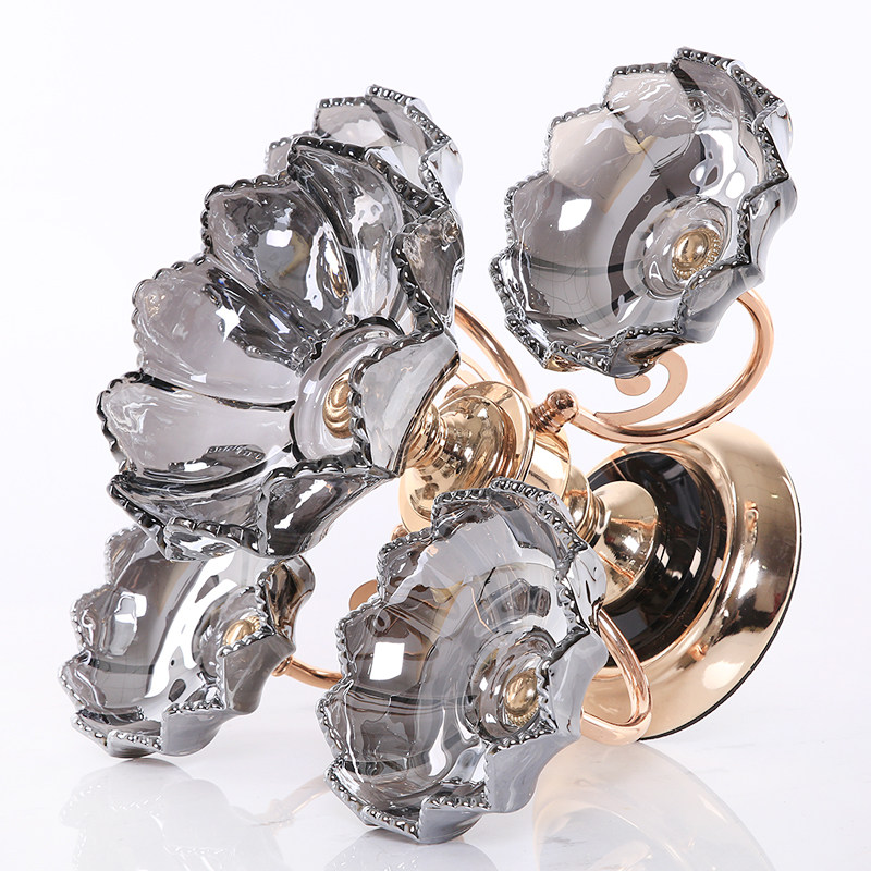 Affordable Luxury Crystal Glass Fruit Bowl American-style Snack Tray