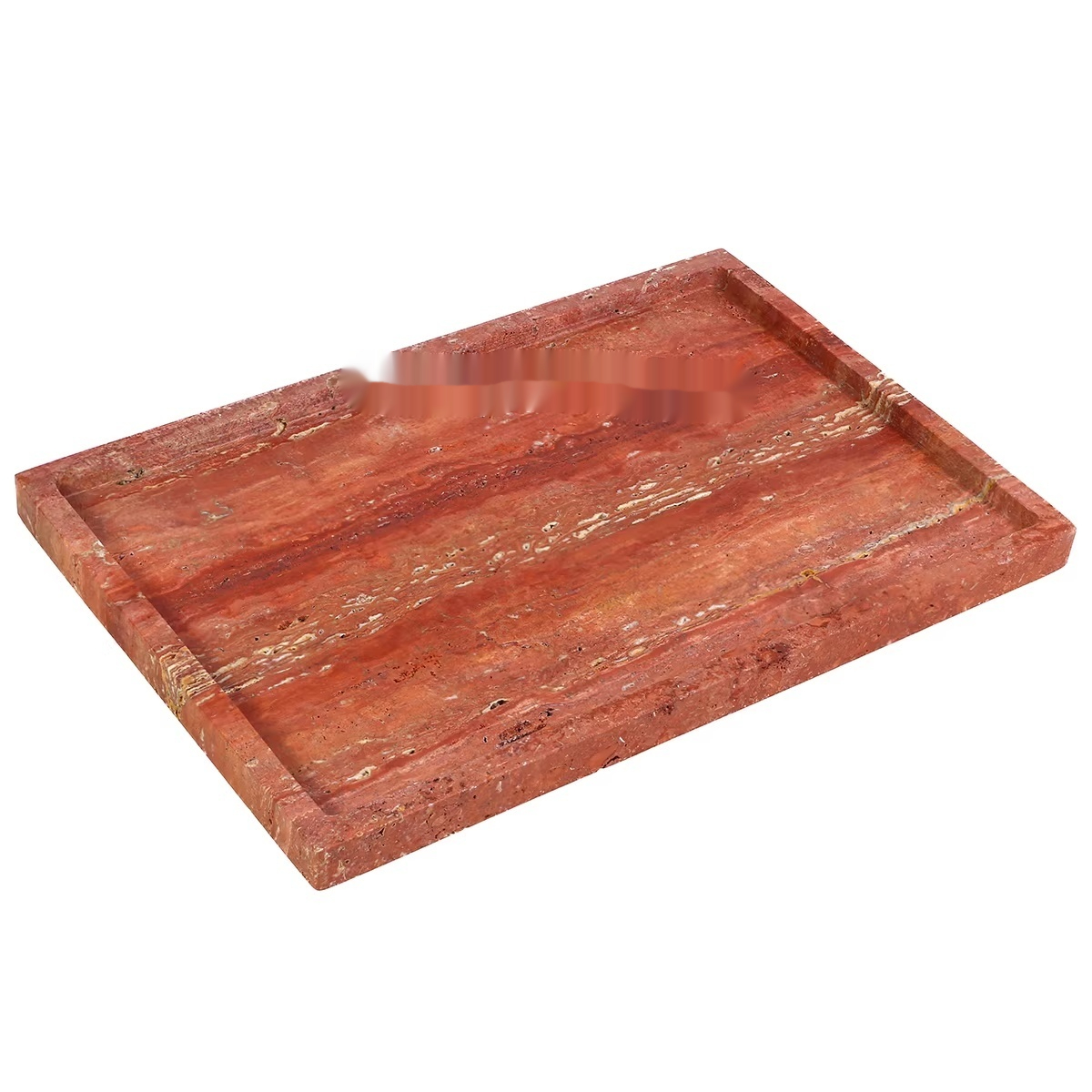 Luxury Natural Marble Rectangular Bathroom Storage Tray
