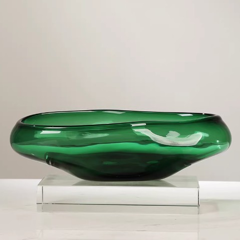Modern Art Glass Creative Fruit Bowl