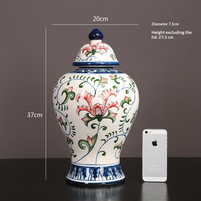 Classic New Chinese-Style Creative Home Decor Ceramic Jar