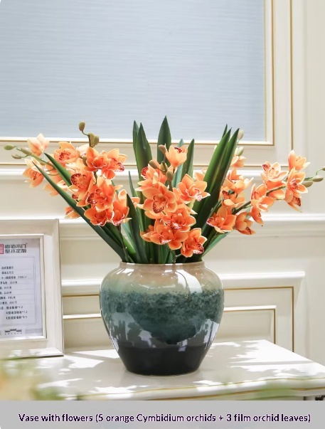 Holly Vase Ornament Artificial Flowers For Floral Arrangements Decor Item