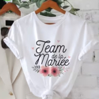 Womens Fashionable Printed Crew-Neck Casual Short-Sleeve Top