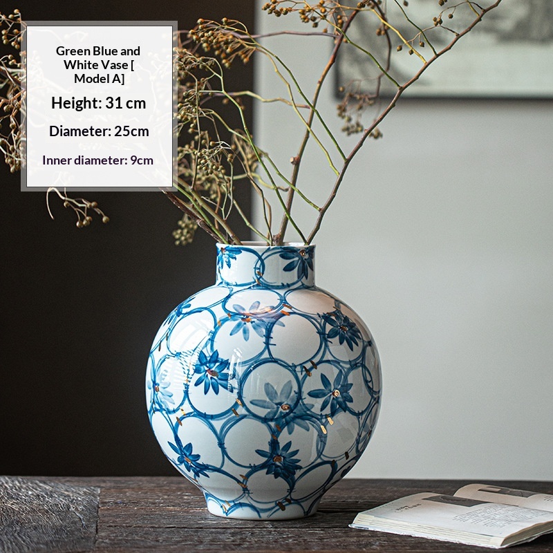 Blue And White Porcelain Light Luxury Vase
