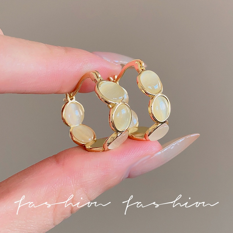 Trendy Cat-eye Stone Earrings For Women With A Designer Touch