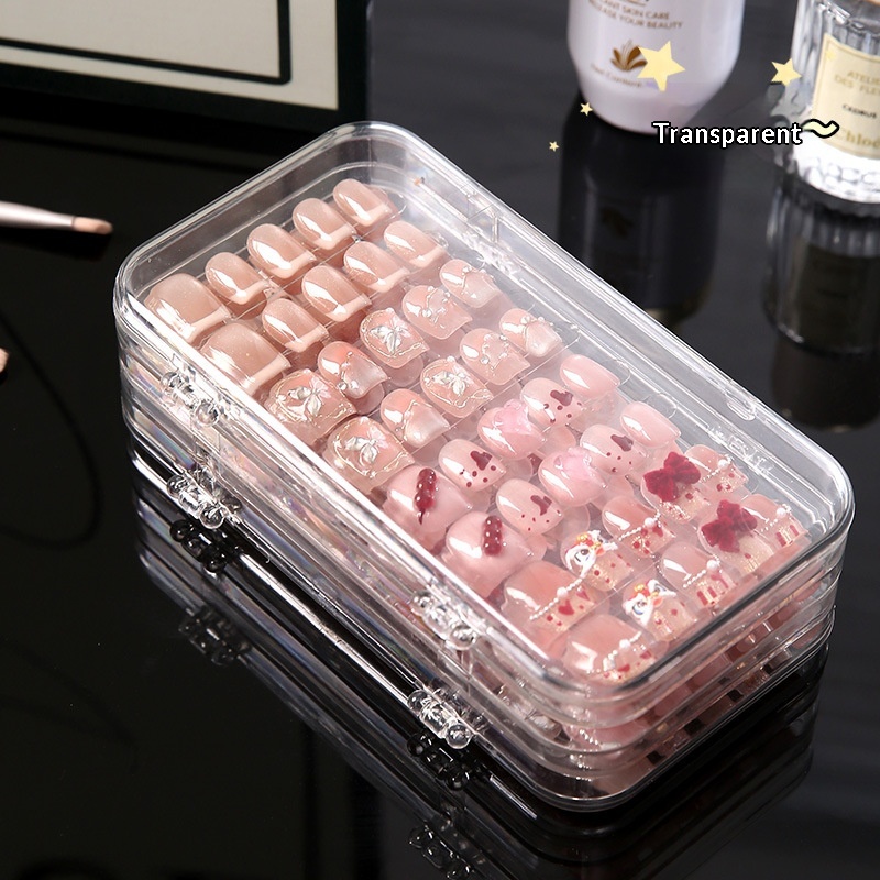 Portable Tri-Fold Nail Art Storage Box