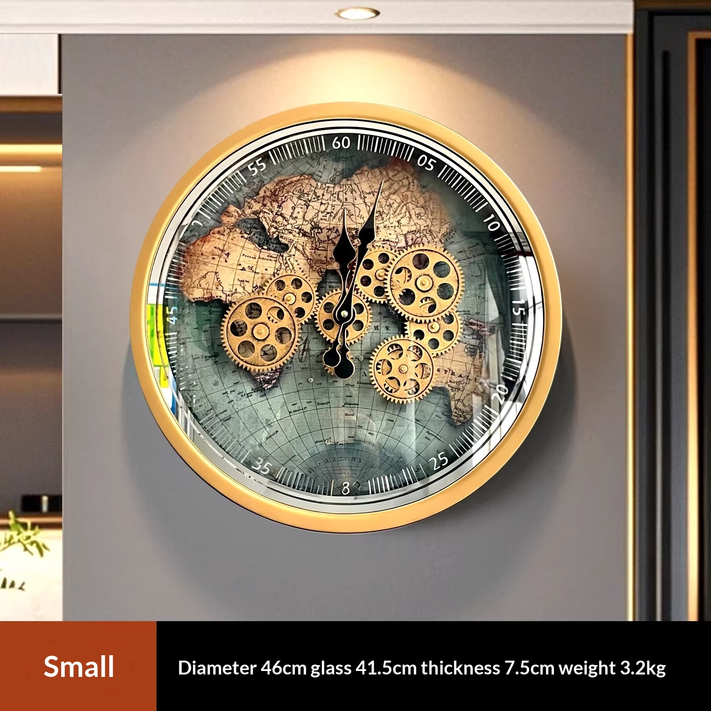High-End Mechanical Wall Clock In European Style Retro Hanging Clock