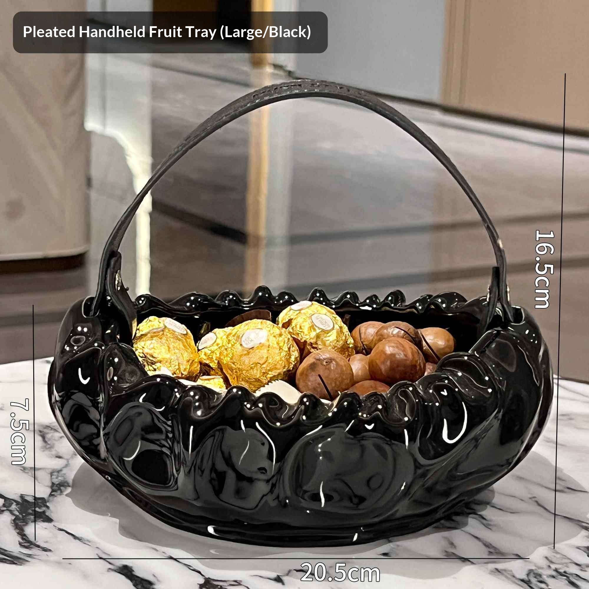 Affordable Luxury Handheld Fruit Tray For The Living Room Coffee Table At Home