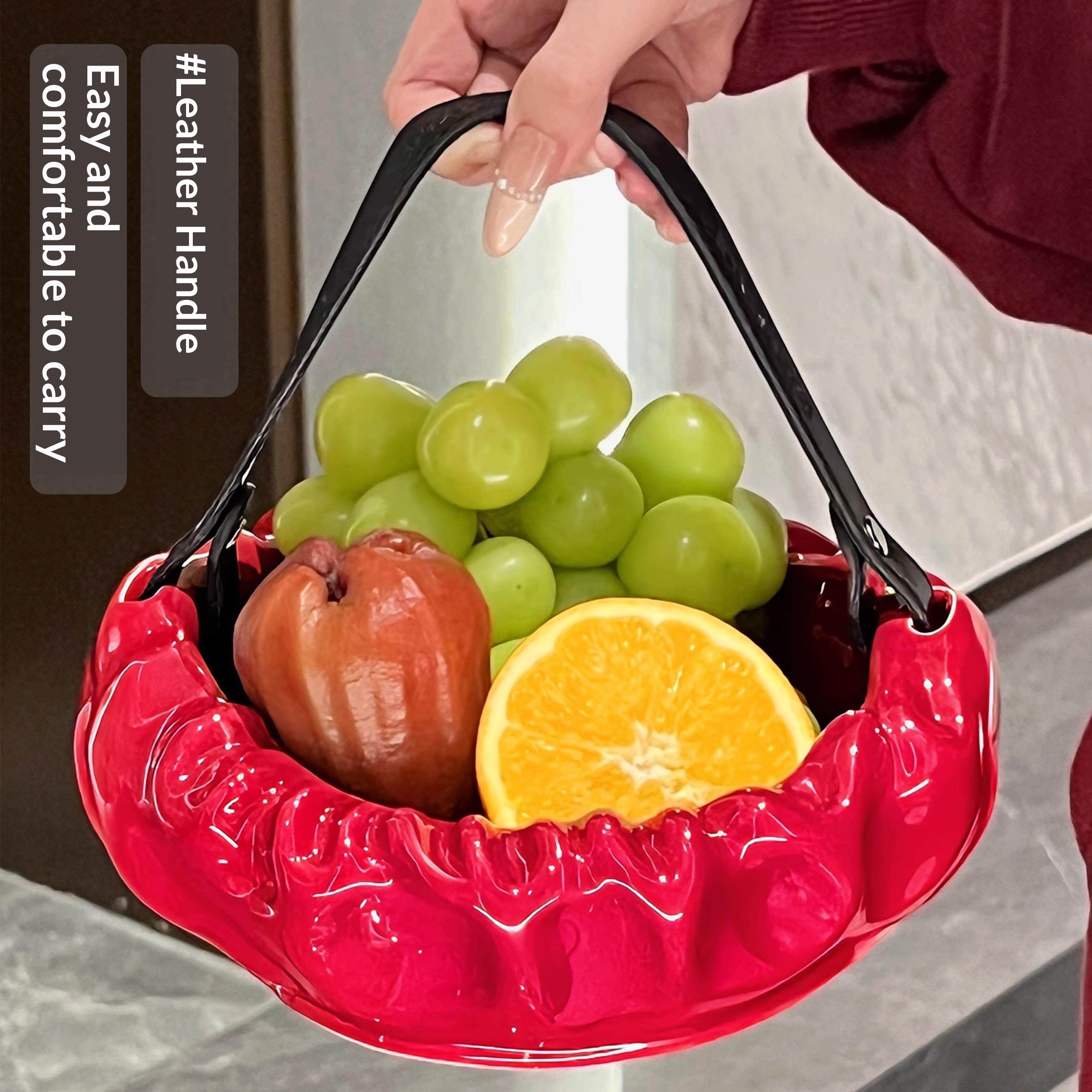 Affordable Luxury Handheld Fruit Tray For The Living Room Coffee Table At Home