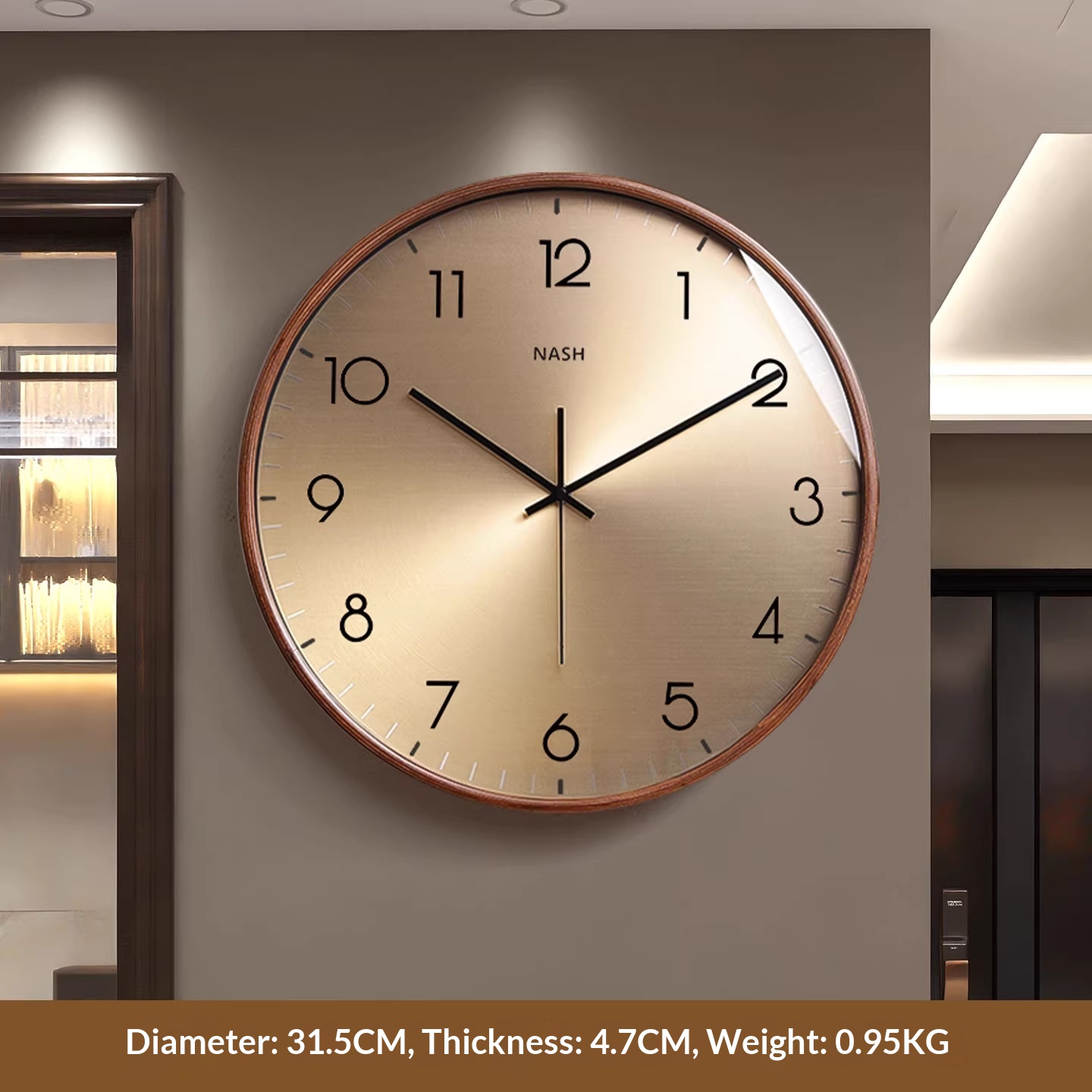 Modern Atmospheric Dining Room Silent Home Clock