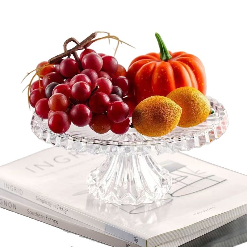 Elevated Glass Fruit And Candy Tray