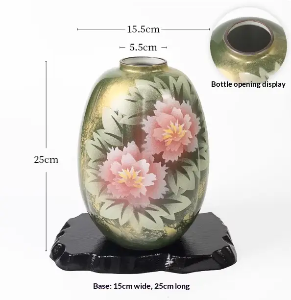 Brand-new Kutani-yaki Vase Ornament For Living Room Desk Decor