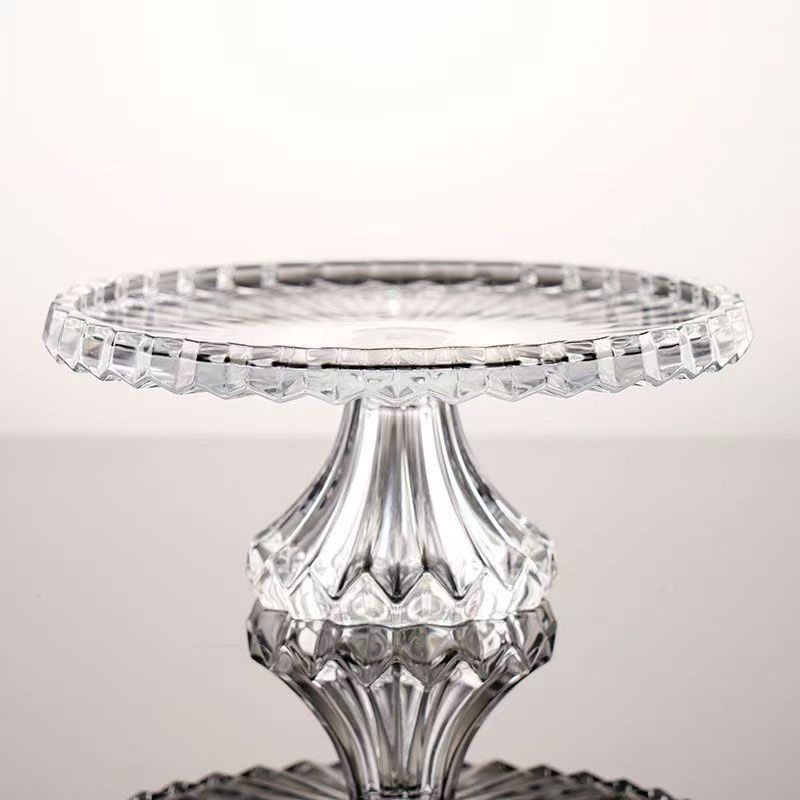 Elevated Glass Fruit And Candy Tray