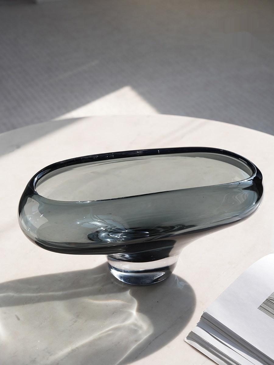 Modern Light-luxury Decorative Glass Fruit Bowl For The Home