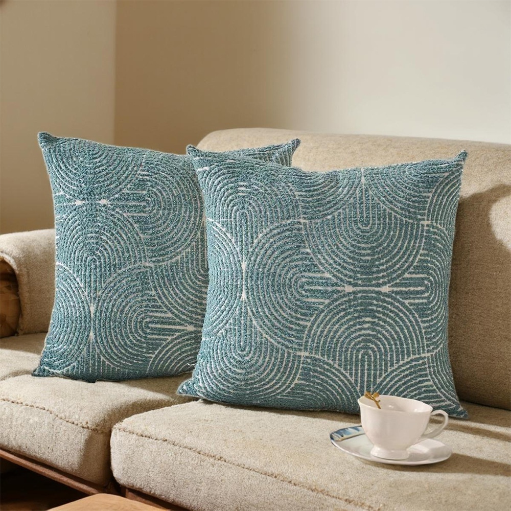 Chenille Jacquard Throw Pillow Sofa Cushion Cover