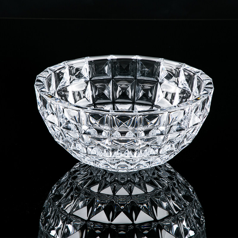Thickened Luxurious Large European-Style Crystal Glass Fruit Bowl