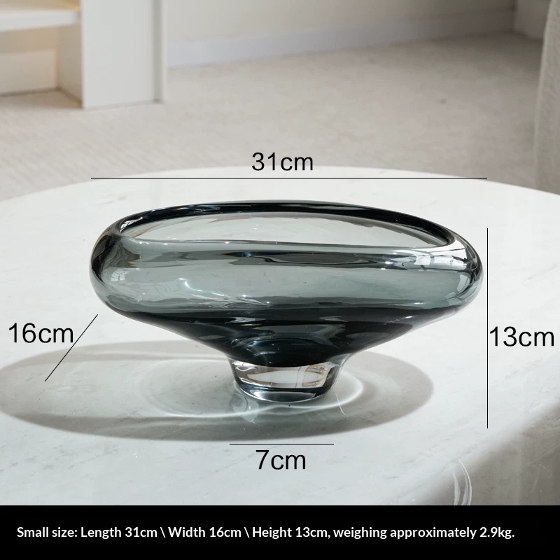 Modern Light-luxury Decorative Glass Fruit Bowl For The Home