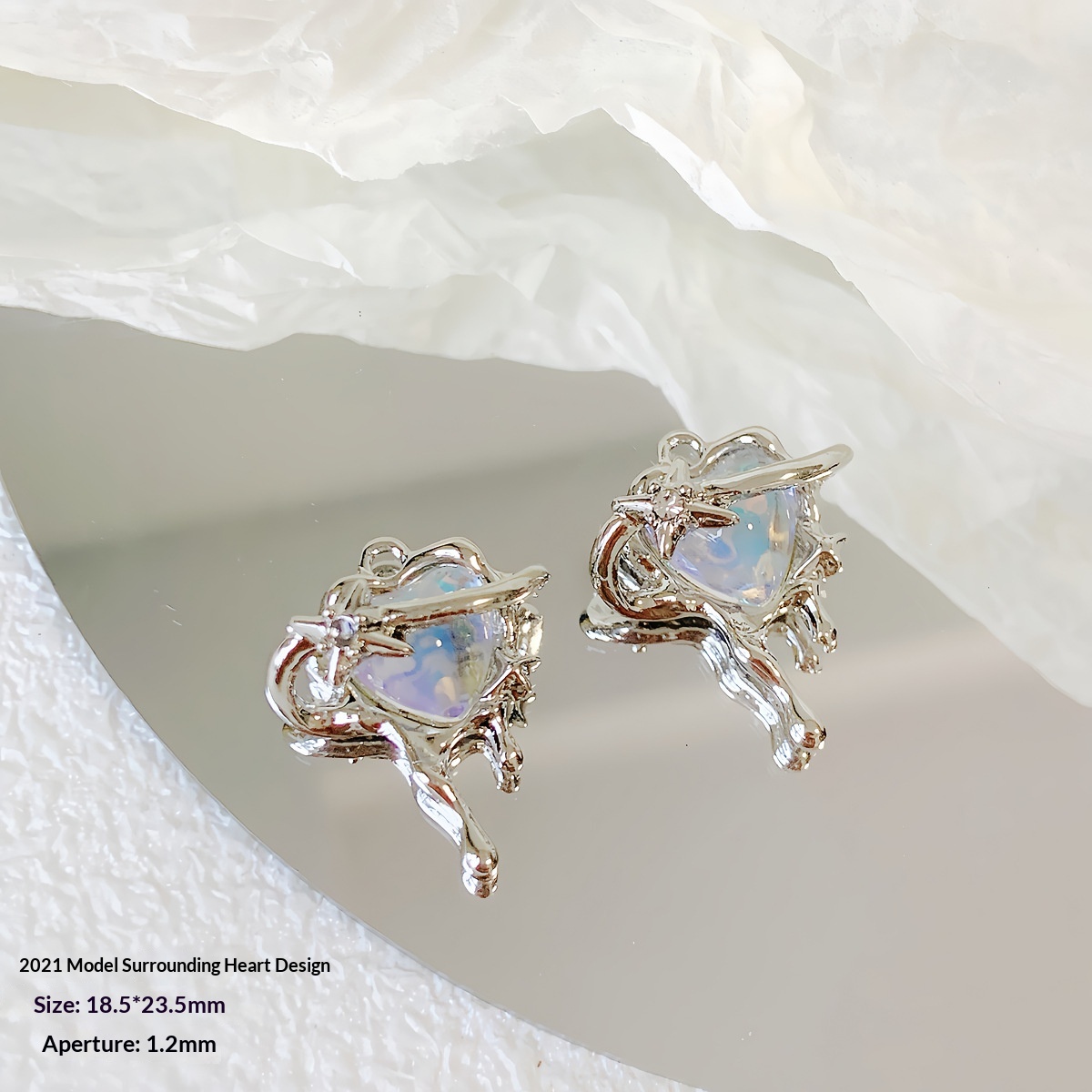 Liquid Alloy Pendant DIY Handmade Beading Material Jewelry Beads Accessories