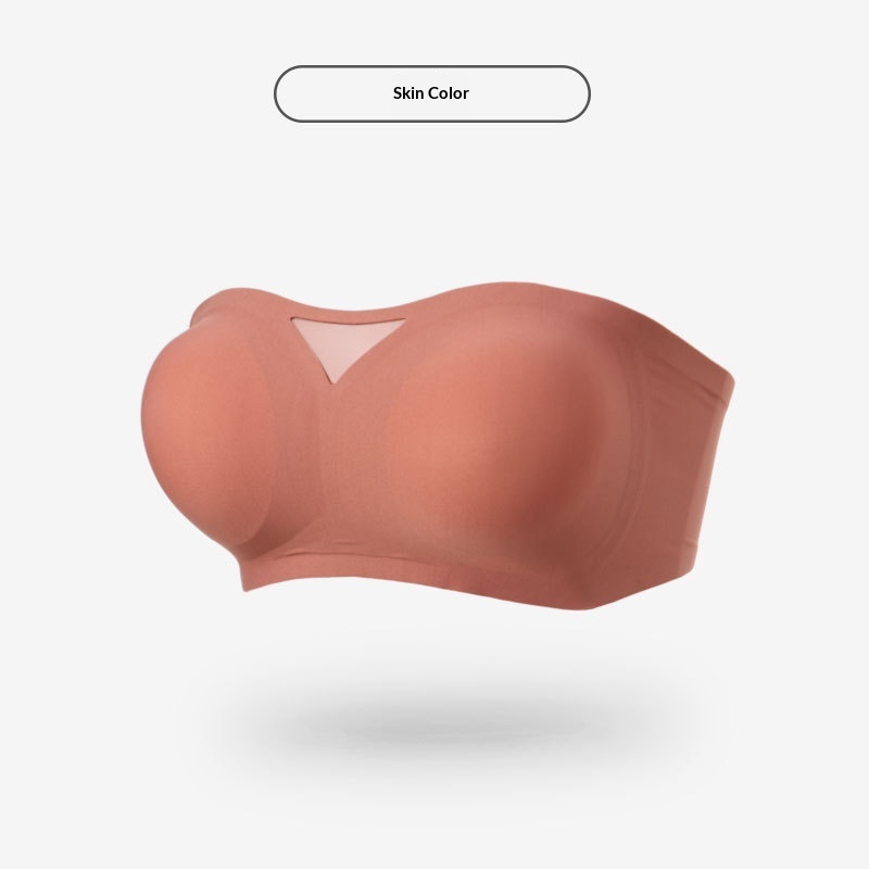 Seamless Wireless Strapless Push-up Bra For A Comfortable Invisible Look