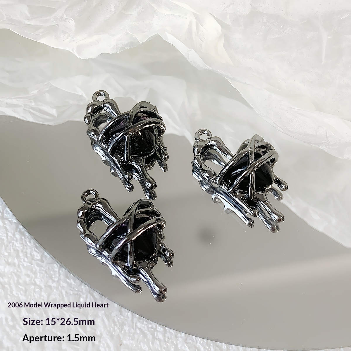 Liquid Alloy Pendant DIY Handmade Beading Material Jewelry Beads Accessories