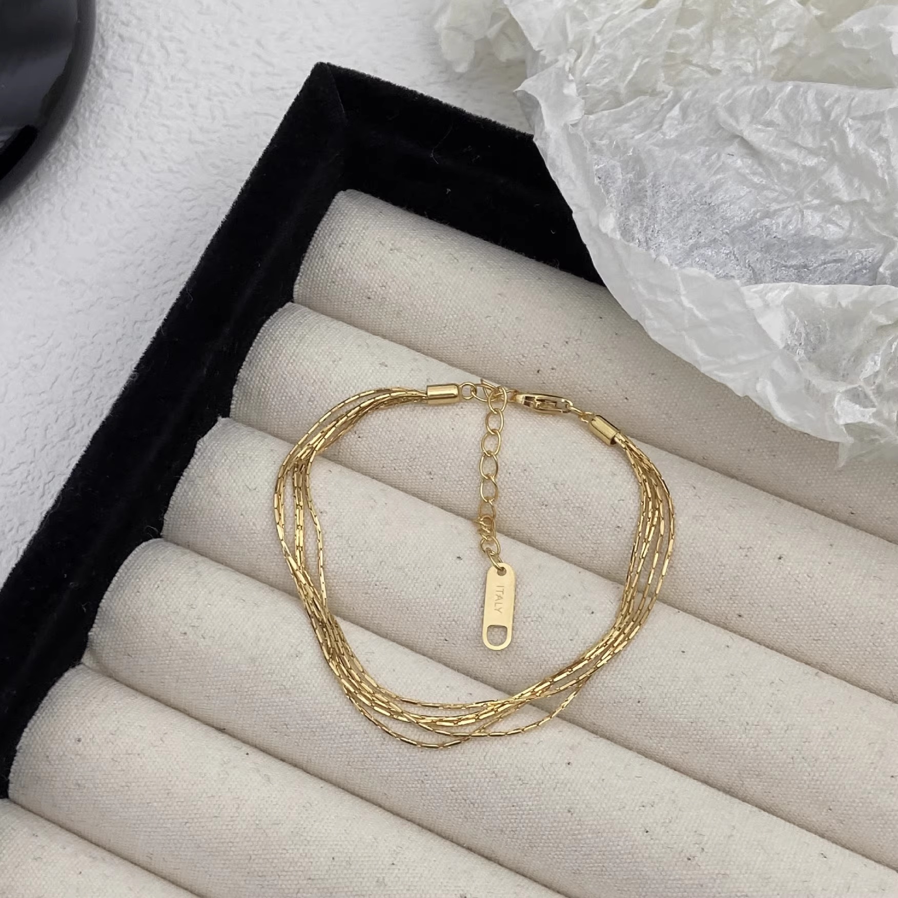 Womens Stylish Minimalist Cool-look Layered Bracelet