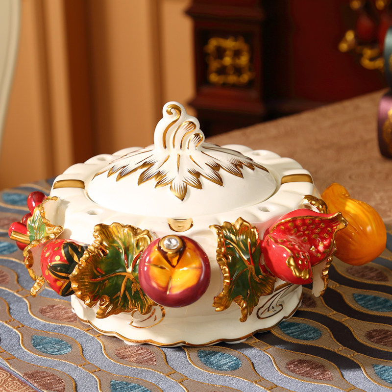 European-style Fruit Plate Set Ceramic Fruit Bowl