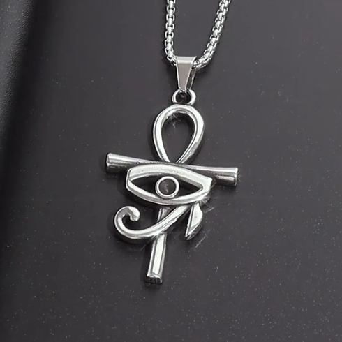 European And American-style Ankh Charm With A Devils Eye Design
