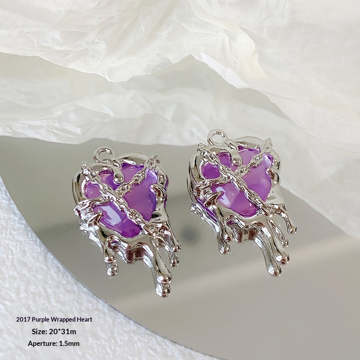 Liquid Alloy Pendant DIY Handmade Beading Material Jewelry Beads Accessories